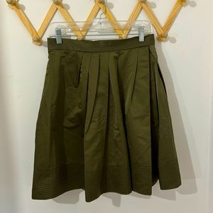 Olive Green banana republic full skirt - 8